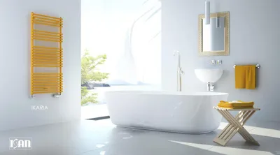 Zdjęcie produktu dla Rurowa armatura łazienkowa Isan Ikaria 732/600 BIAŁA DIKA07320600SK01