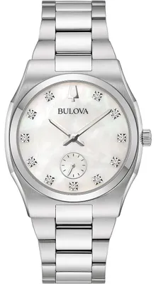 Produktbild von Bulova Damen Quarzuhr 96P242, 38 mm Gehäusedurchmesser, Wasserdicht 3 ATM