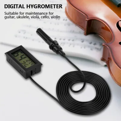 Obrázek produktu pro Měřič vlhkosti, LCD vlhkoměr, digitální vlhkoměr, kytarový vlhkoměr, kytarový LCD vlhkoměr, kytarový teplotní vlhkoměr