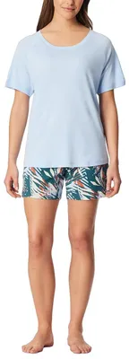 Imagen del producto de Pijama corto para mujer de la marca Schiesser, talla 48, color azul claro