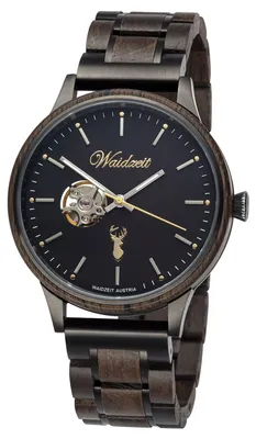 Produktbild von Waidzeit EA01W Mystic Black Automatik Uhr Herrenuhr Holz braun