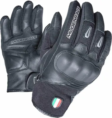 Image de Gants de moto MUGENRACE Neo Short, noir, taille L