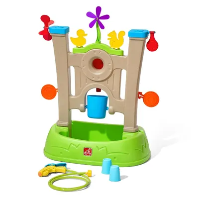 Produktbild von Step2 Waterpark Arcade Wasserspielzeug / Wasserrad | Wasserspieltisch für Kinder inkl. 7-teiligem Zubehör Set | Garten Wasser Spielzeug