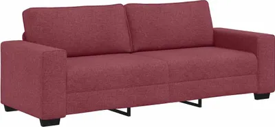 Produktbild von vidaXL 3-Sitzer-Sofa Weinrot 220x77x82 cm Stoff