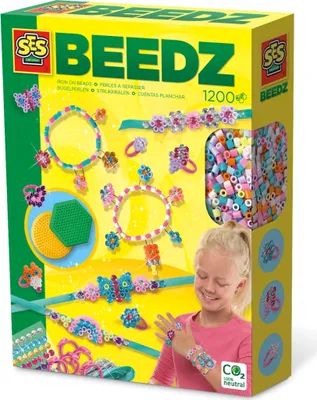 Produktbild von SES Creative Beedz 06078 Bügelperlen-Set, Diamantschmuck für Kinder, 1200 Teile, 5 Jahr(e), Junge/Mädchen, Kind, Karton, Mehrfarbig, 1200 Stück(e)
