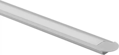 Obrázok produktu pre Zapustený eloxovaný hliníkový profil pre LED pásy 2 m s mliečnym difúzorom a koncovkami Ecolight
