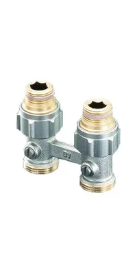 Image de OV Raccord d'arrêt ZB Multiflex F 1/2 pouce AGx3/4 pouce AG Laiton nickelé