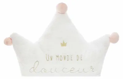 Produktbild von Großes kissen "douceur" prinzessin weiß 76x60cm - Atmosphera créateur d'intérieur