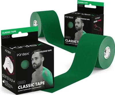 Produktbild von 2 Rollen Kintex Kinesiologie Tape Classic 5 cm x 5 m  Grün