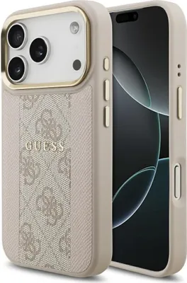 Produktbild von Guess - Hardcase 4G Stripe MagSafe (GUHMP17LPG4SEMCP) - iPhone 17 Pro - Pink