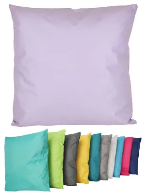 Produktbild von Outdoor Lounge Kissen 45x45cm Dekokissen Inkl. Füllung Wasserfest Sitzkissen Garten Stuhl Lotus Effekt , Farbe:Flieder