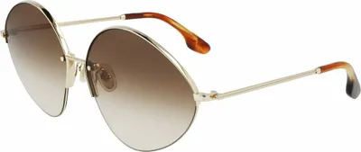 Image de Victoria Beckham VB220S Lunettes de soleil ovales en métal pour femmes