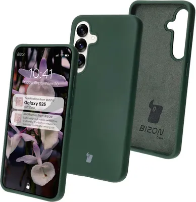 Produktbild von Bizon Soft Case Samsung Galaxy S25 dunkelgrün