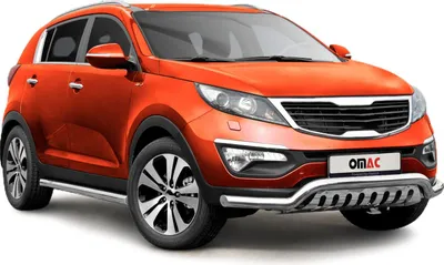 Immagine prodotto di Bull bar in acciaio inox per Kia Sportage 2010-2015 con bull bar ABE argento