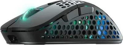 Zdjęcie produktu dla CHERRY XTRFY M4 RGB, Po prawej stronie, Optyczny, RF Wireless + USB Type-C, 19000 DPI, Czarny