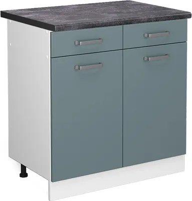 Immagine prodotto di Mobiletto base per cucina Vicco R-Line Grigio-blu 80 cm , PL Antracite, Model 46646