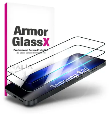 Produktbild von NALIA 2x Schutzglas für Samsung Galaxy S26 – Full-Screen Schutz 9H & Hüllenfreundlich – Display Glas Transparent & 9H Härte – Marke aus Berlin