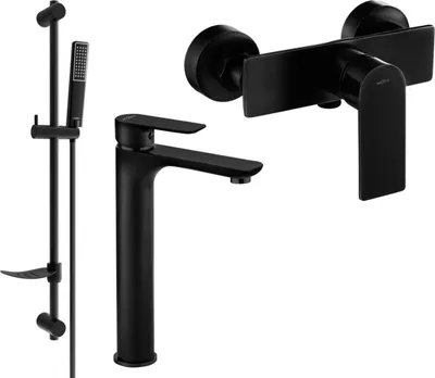 Produktbild von Mexen Alfa DF72 Brausegarnitur, Schwarz - 745714DF72-70
