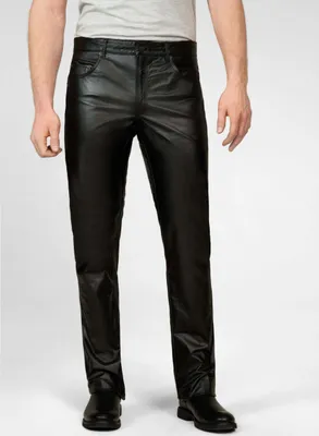 Immagine prodotto di Pantaloni in pelle da uomo Ricano Jeans 01 Nappa - Nero / 32