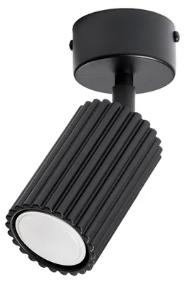 Zdjęcie produktu dla Plafon KARBON 1 czarny 1xGU10 10W aluminium 18x7x7cm Sollux Lighting