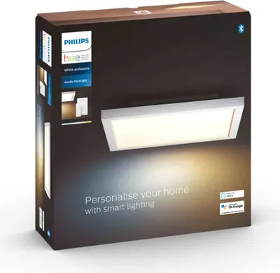 Produktbild von Philips Hue White ambience Aurelle Panelleuchte, Intelligente Deckenbeleuchtung, Weiß, Bluetooth, LED, Nicht austauschbare Glühbirne(n), Weiß