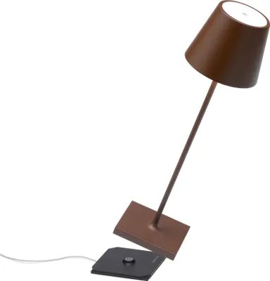 Produktbild von Zafferano Poldina Pro Tischlampe - Aufladbare LED Außenlampe - 38 cm - Kupfer