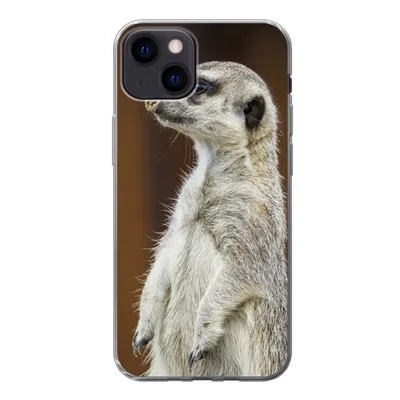 Produktbild von MuchoWow® Handyhülle Schutzhülle Hülle für iPhone 13 Erdmännchen - Tier - Spiel Silikon Softcase Handy Hülle - Karteninhaber