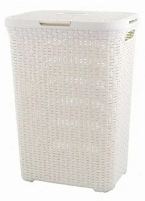 KETER Wäschekorb CURVER Natural Style 60L cremefarben