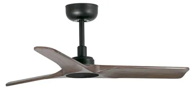 Image de Ventilateur de plafond à basse consommation avec télécommande Heywood 90 cm Noir