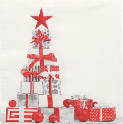 Produktbild von 3-lagige Servietten, Geschenkgröße 1/4 33 x 33 cm, 20 Stück.