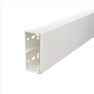 Produktbild von OBO WDK40090RW Wand-u.Deckenkanal m.Bodenlochung 40x90x2000 PVC 6191142