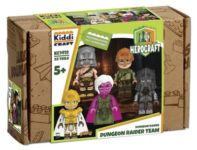 Productafbeelding van KiddiCraft KC1419 Herocraft Figuurset: Het Dungeon Raider Team