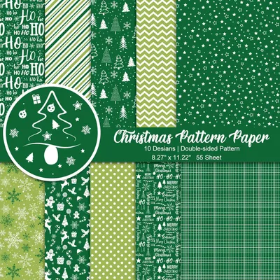 Immagine prodotto di Carta decorativa natalizia, 55 fogli, 22 x 30 cm, ideale per biglietti e scrapbooking