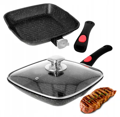 Produktbild von Edenberg EB-8129 Grillpfanne 24 cm Granit Induktion