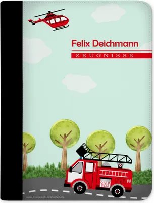 Produktbild von Zeugnismappe, Dokumentenmappe, Ordner A4, Feuerwehr