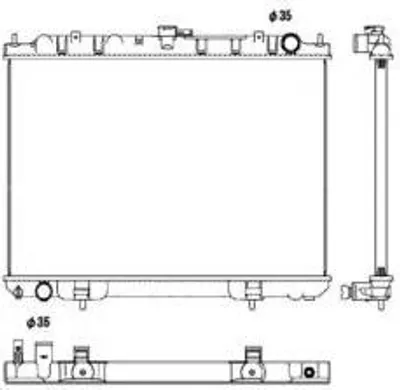 Produktbild von NRF Kühler, Motorkühlung  53450