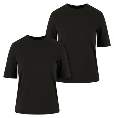 Image de Urban Classics - T-shirt pour femmes (lot de 2) TN1126 (XS) (noir)