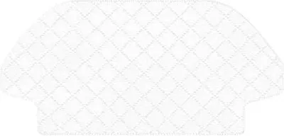 A white disposable mop pad with a diamond-stitched pattern.
