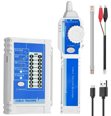 Netzwerkkabeltester mit LCD, NCV, CAT5–CAT8, Kabelfinder