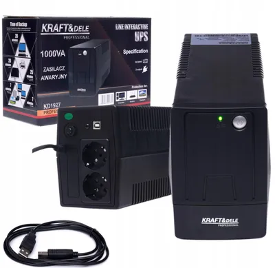 Produktbild von USV Notstromversorgung 1000Va 600W 9Ah LED Kraft und Dele Kd1927 für PC KD-1927