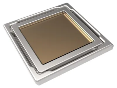Produktbild von Duschrinne Edelstahl Bodenablauf Ablaufrinne Duschablau Bad 110x110mm Beige