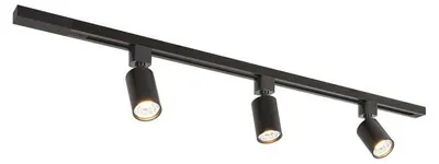Produktbild von hoftronic LED Schienensystem 1 m 3 Strahler IP20 Schwarz ohne Lichtquelle