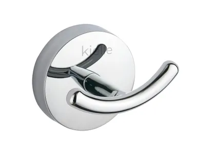 Produktbild von Oudee Doppel Handtuchhaken kleben oder bohren Metall chrom