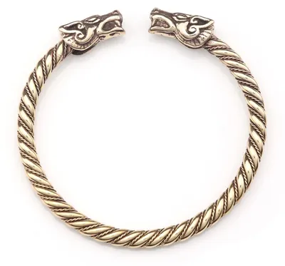 Produktbild von Drachensilber Armschmuck Wikinger Armband Himmelswölfe Wikingerschmuck Armreif B