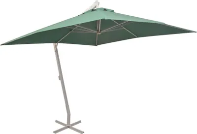 Produktbild von vidaXL Ampelschirm 300x300 cm Grün Aluminium-Mast
