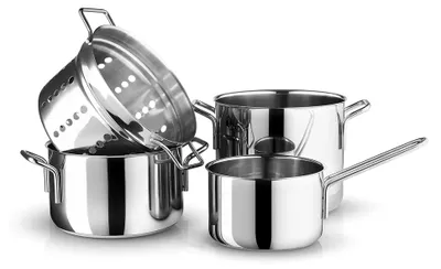 Produktbild von Trio Collection | Topfset 4-teilig | Eva-Trio | Edelstahlset
