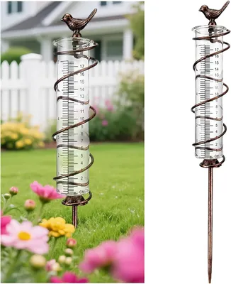 Produktbild von Regenmesser für den Garten mit gut ablesbarer Skala, frostbeständig und stabil für den Außenbereich