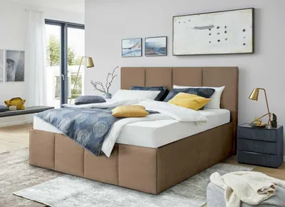 Produktbild von Polsterbett Dalas Sahara 200 x 200 x 40 cm Stauraum Ohne Matratze und Lattenrost
