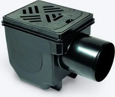 Produktbild von Kessel Kellerablauf Drehfix DN 100, Rost schwarz, Typ 5, 1 Stk.