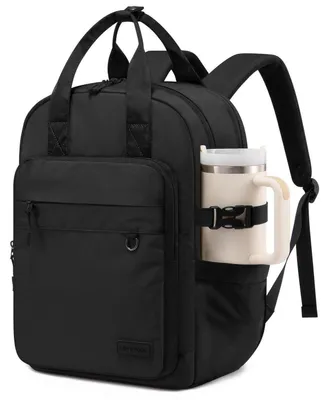 Produktbild von Rucksack Damen 15,6 Zoll Laptop Arbeitsrucksack Schulrucksack Schwarz